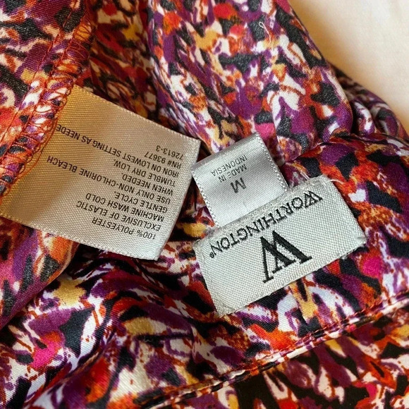 Worthington Lightweight comfortable blouse women size M - Picture 4 of 4